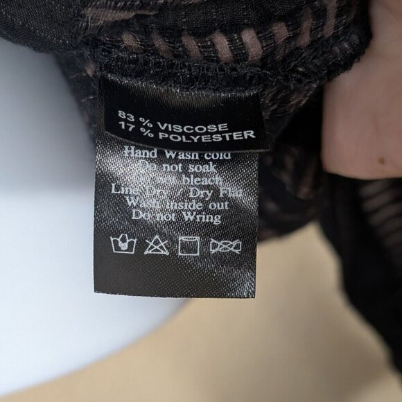 Jaspal Whimsigoth Blouse Lace Witchy Highneck Goth Semi Sheer XS Coquette - Picture 10 of 10